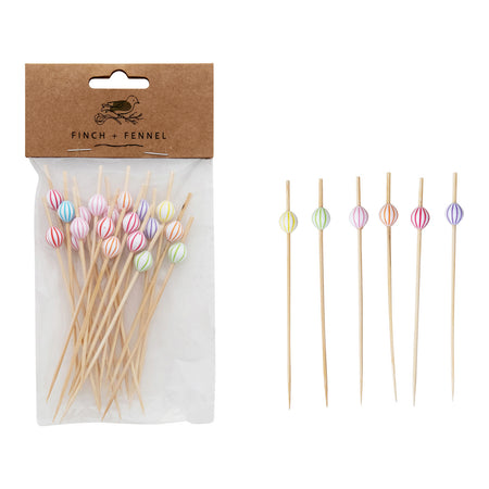 Skewer, bamboo, Strip Ball, 50pcs