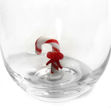 Load image into Gallery viewer, Stemless Glass, Hand-Blown Holiday, Figure Inside
