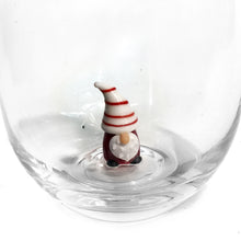 Load image into Gallery viewer, Stemless Glass, Hand-Blown Holiday, Figure Inside
