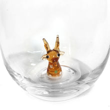 Load image into Gallery viewer, Stemless Glass, Hand-Blown Holiday, Figure Inside
