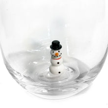 Load image into Gallery viewer, Stemless Glass, Hand-Blown Holiday, Figure Inside
