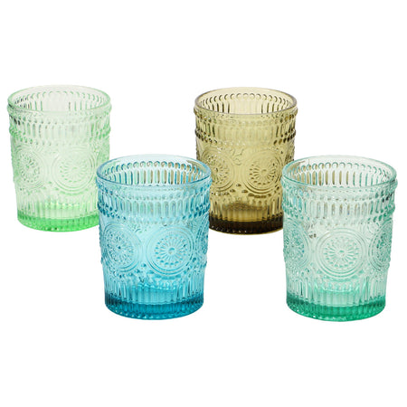 Embossed Glass, 4 Colors