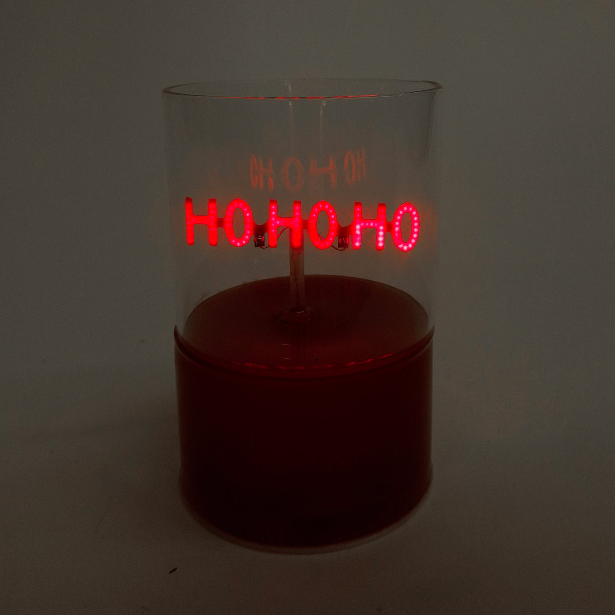 LED Glass light, Ho Ho Ho Filament