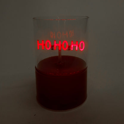 LED Glass light, Ho Ho Ho Filament