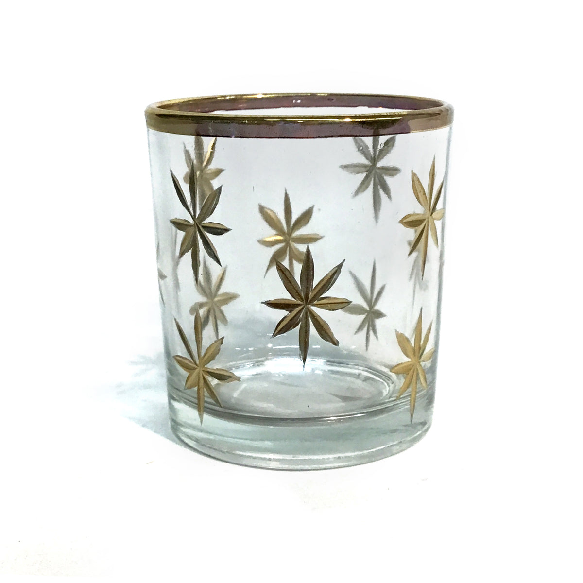 Etched Glass Voltive holder