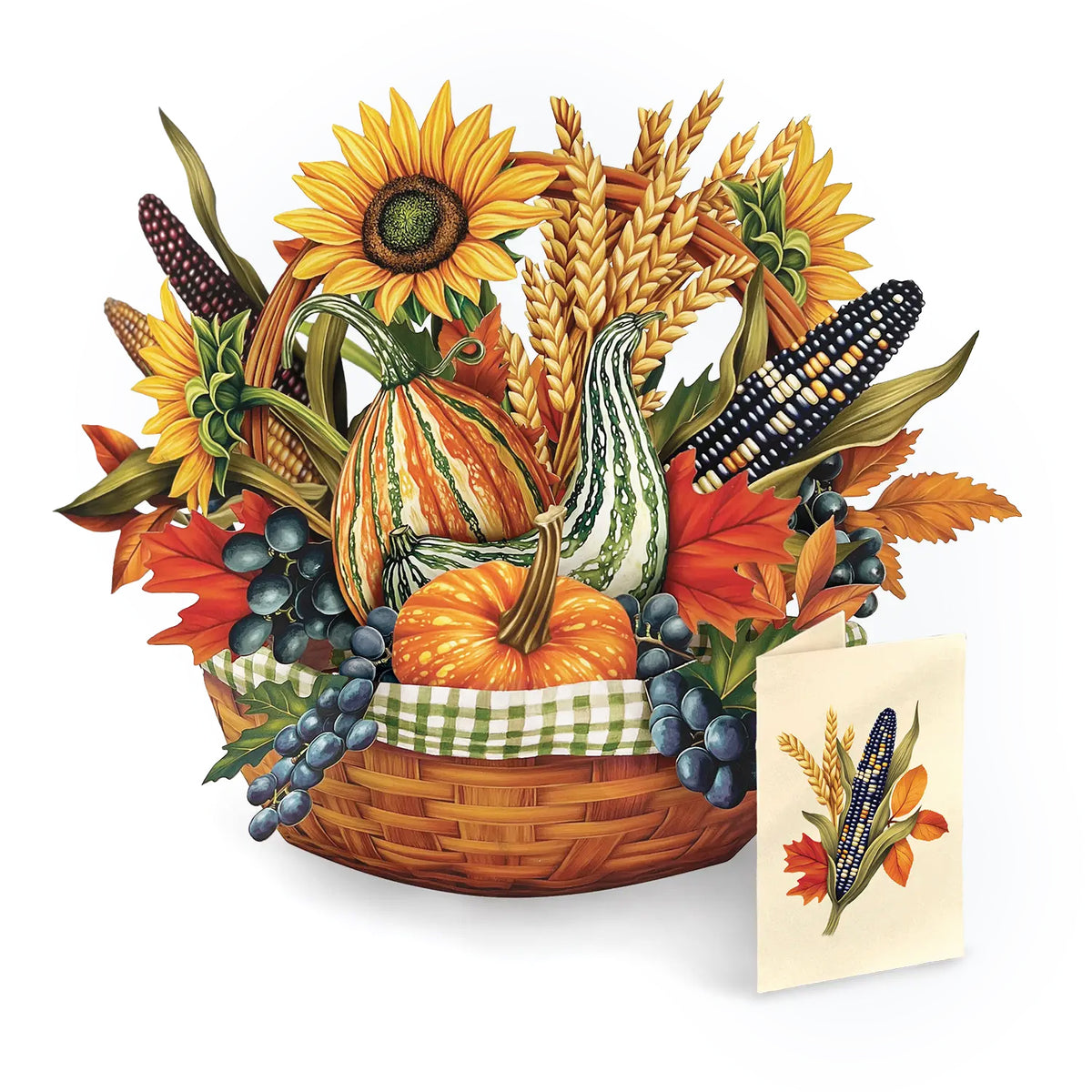 Golden Harvest, 3D, Pop-Up Card