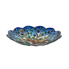 Load image into Gallery viewer, Birdbath, Embossed Glass 18in, Tree Of Life
