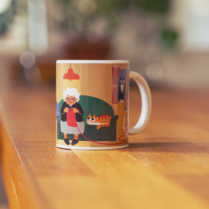 Cat Lady Ceramic Morph Mug,