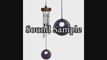 Load and play video in Gallery viewer, Mini Stone Wind Chime, Purple, 10in
