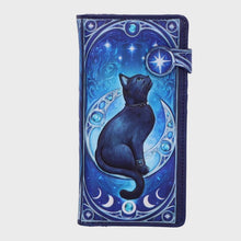 Load and play video in Gallery viewer, Embossed Wallet: Feline Constellation
