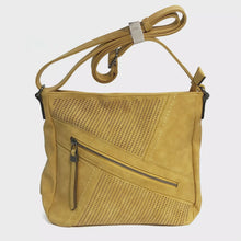 Load and play video in Gallery viewer, Bria Large Diagonal Zipper Crossbody Bag,

