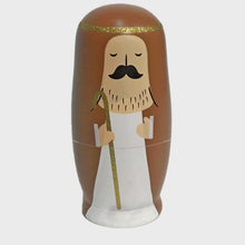 Load and play video in Gallery viewer, Wood Nativity Nesting Dolls, Set of 5
