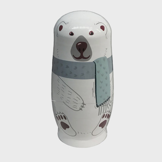 Decor, Wood North Animals Nesting Doll