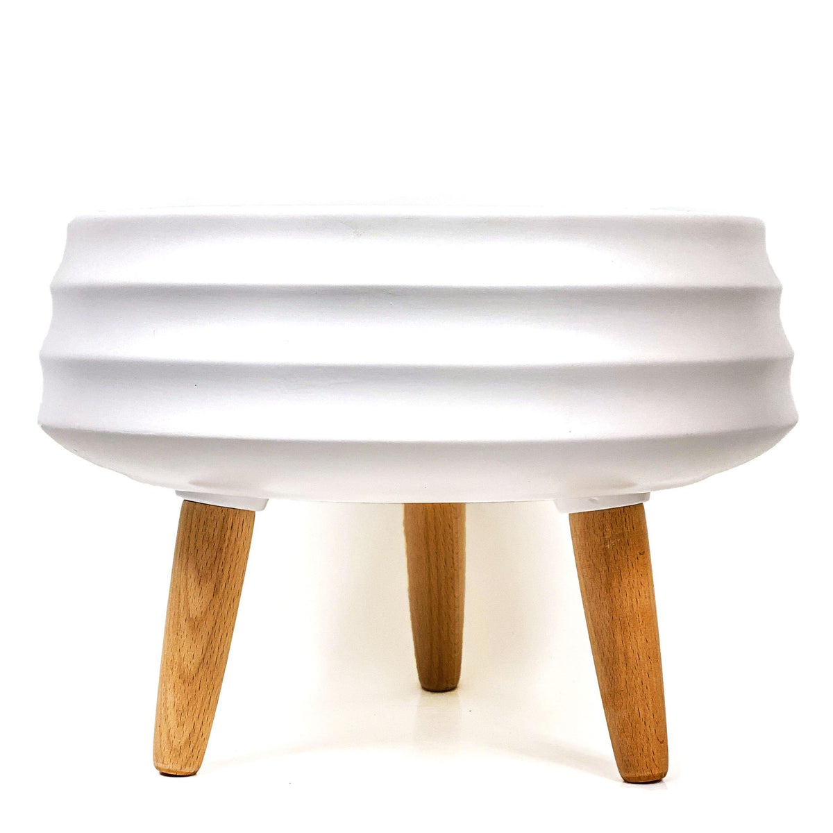 Pot, 11in, Ceramic, Daria Planter w Beech Legs - Floral Acres Greenhouse & Garden Centre