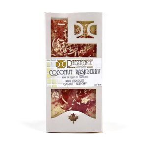 White/Mixed Chocolate Bar, Coconut Raspberry, 100g - Floral Acres Greenhouse & Garden Centre