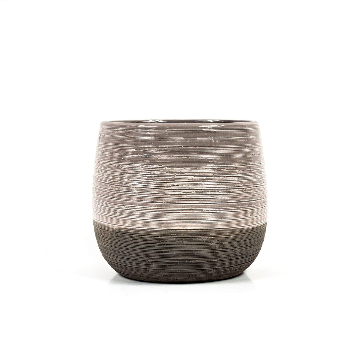 Pot, 4in, Ceramic, Dolomite, Nordic Grey Gls/Matte - Floral Acres Greenhouse & Garden Centre