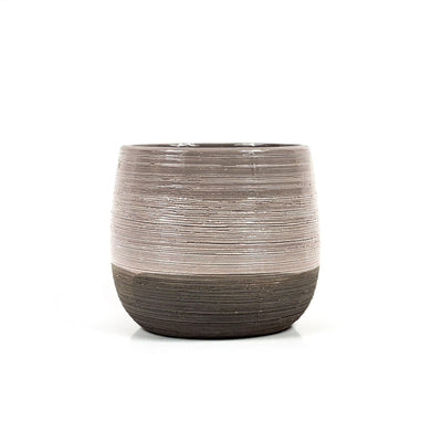 Pot, 4in, Ceramic, Dolomite, Nordic Grey Gls/Matte - Floral Acres Greenhouse & Garden Centre