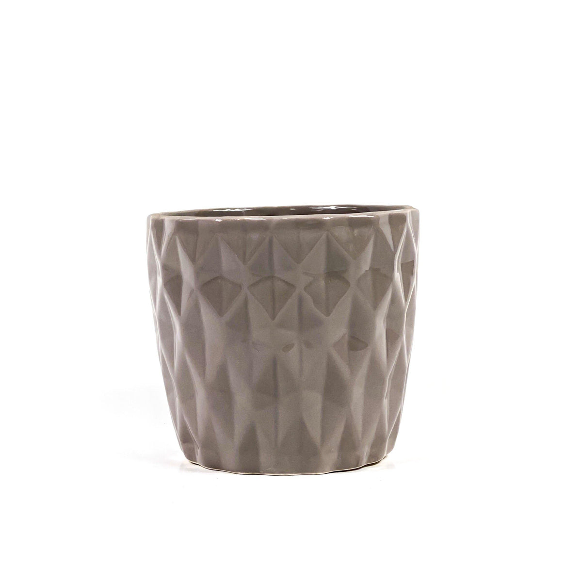 Pot, 4in, Ceramic, Dolomite, Summerhill Grey - Floral Acres Greenhouse & Garden Centre