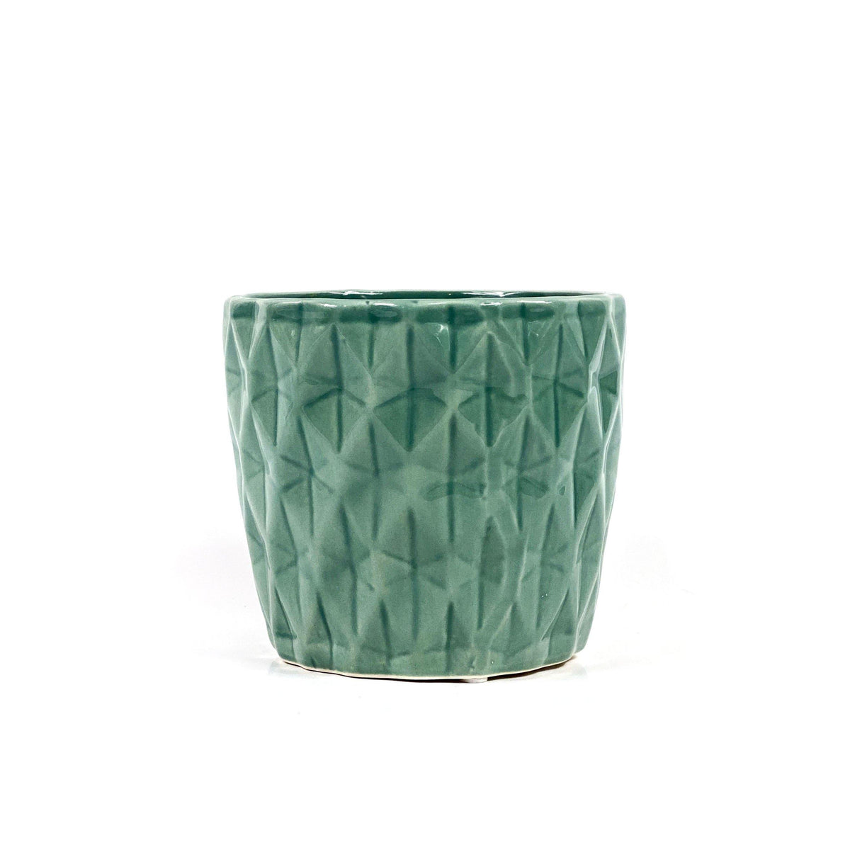 Pot, 4in, Ceramic, Dolomite, Summerhill Teal Blue - Floral Acres Greenhouse & Garden Centre