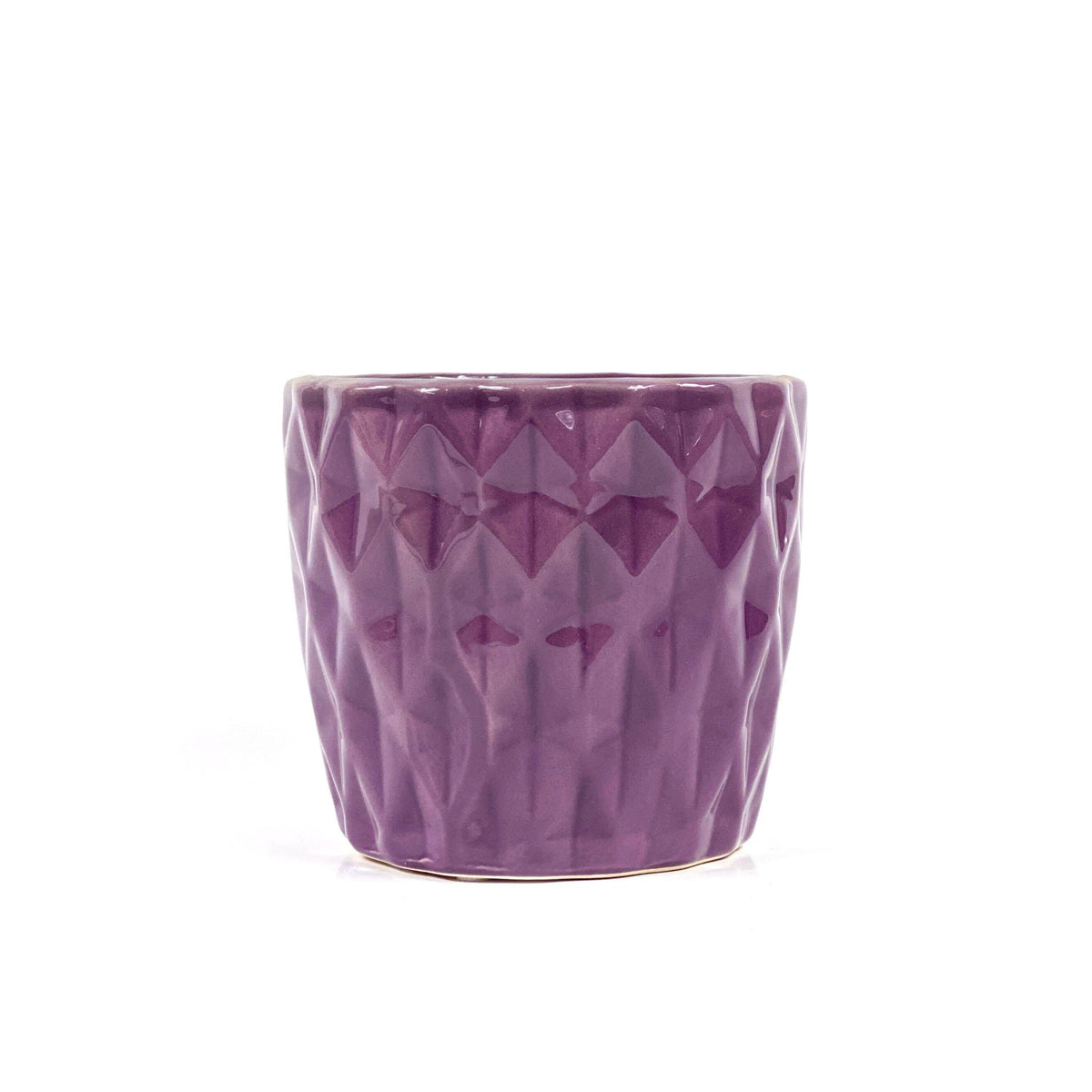 Pot, 4in, Ceramic, Dolomite, Summerhill Purple - Floral Acres Greenhouse & Garden Centre