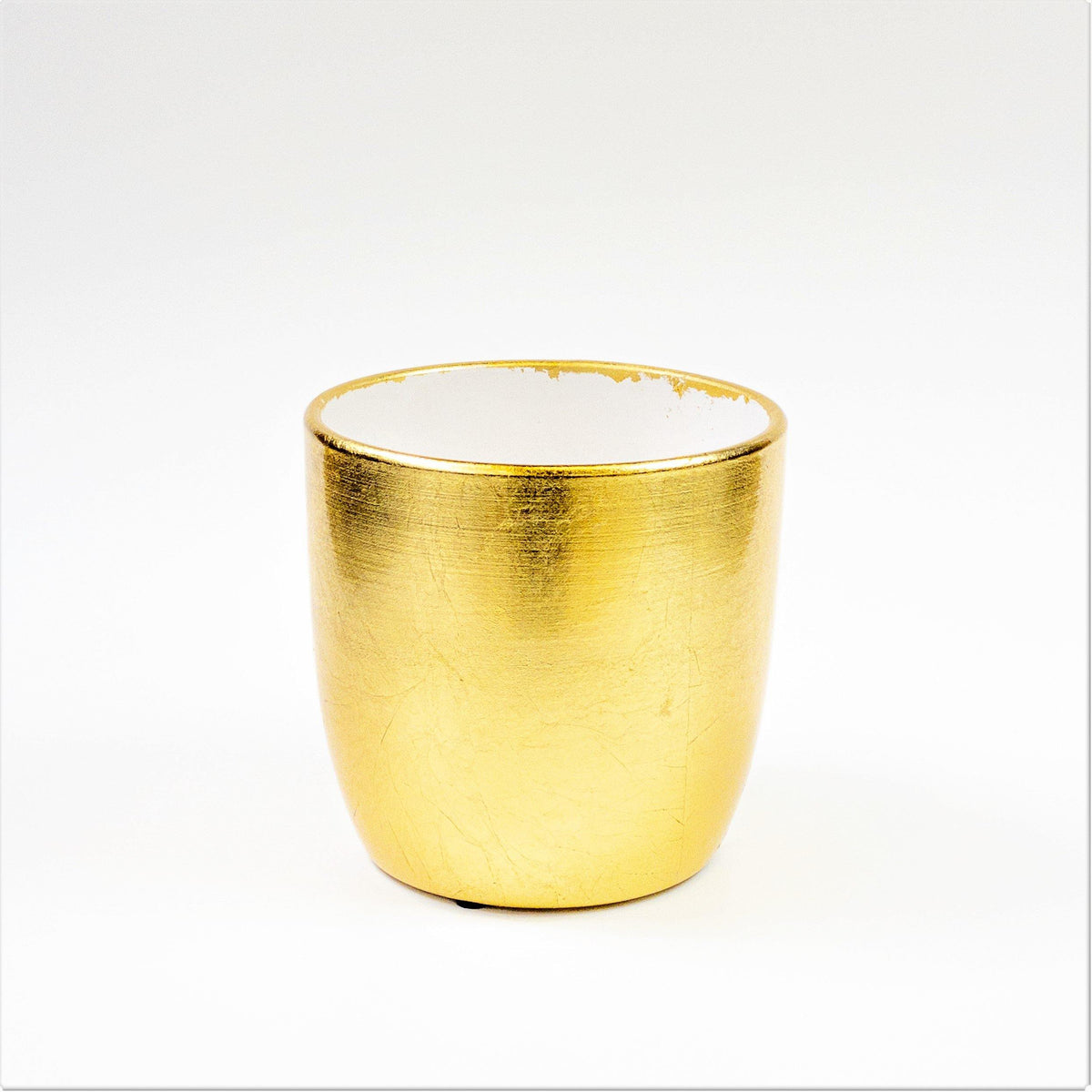 Pot, 4in, Ceramic, Dolomite, Metallic Painted - Floral Acres Greenhouse & Garden Centre