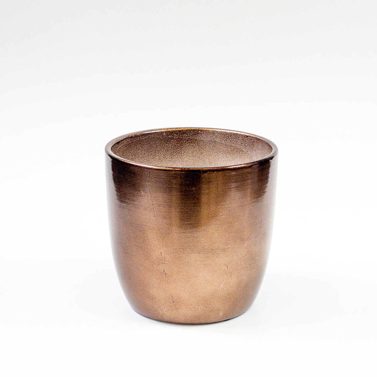 Pot, 4in, Ceramic, Dolomite, Metallic Painted - Floral Acres Greenhouse & Garden Centre