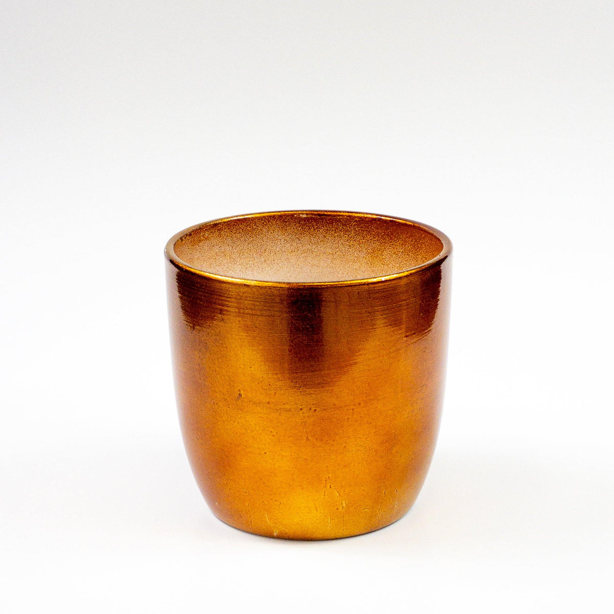 Pot, 4in, Ceramic, Dolomite, Metallic Painted - Floral Acres Greenhouse & Garden Centre