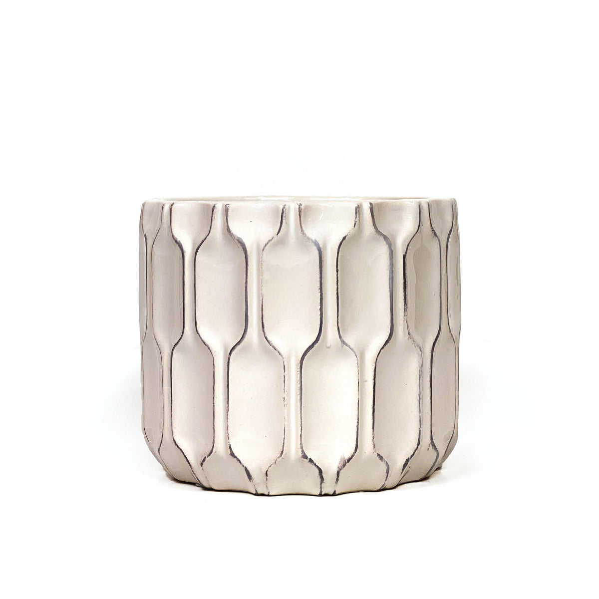Pot, 4in, Ceramic, Dolomite, Copenhagen White - Floral Acres Greenhouse & Garden Centre