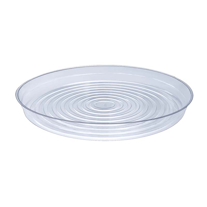 Saucer, 16in, Plastic, Clear Round Vinyl
