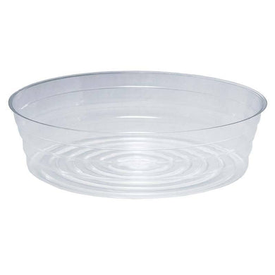 Saucer, 12in, Plastic, Clear Round Deep Liner - Floral Acres Greenhouse & Garden Centre