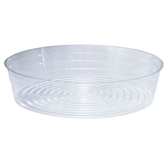 Saucer, 16in, Plastic, Clear Round Deep Liner - Floral Acres Greenhouse & Garden Centre