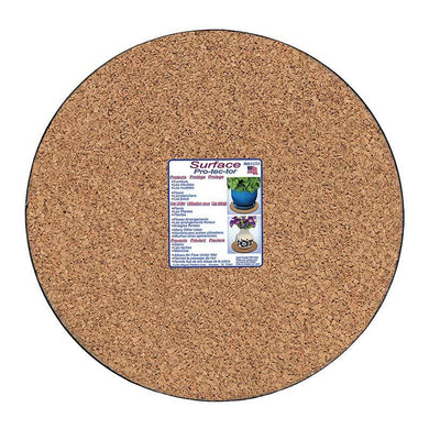 Plant Mat, 14in, Cork, Molded Plastic Bottom - Floral Acres Greenhouse & Garden Centre