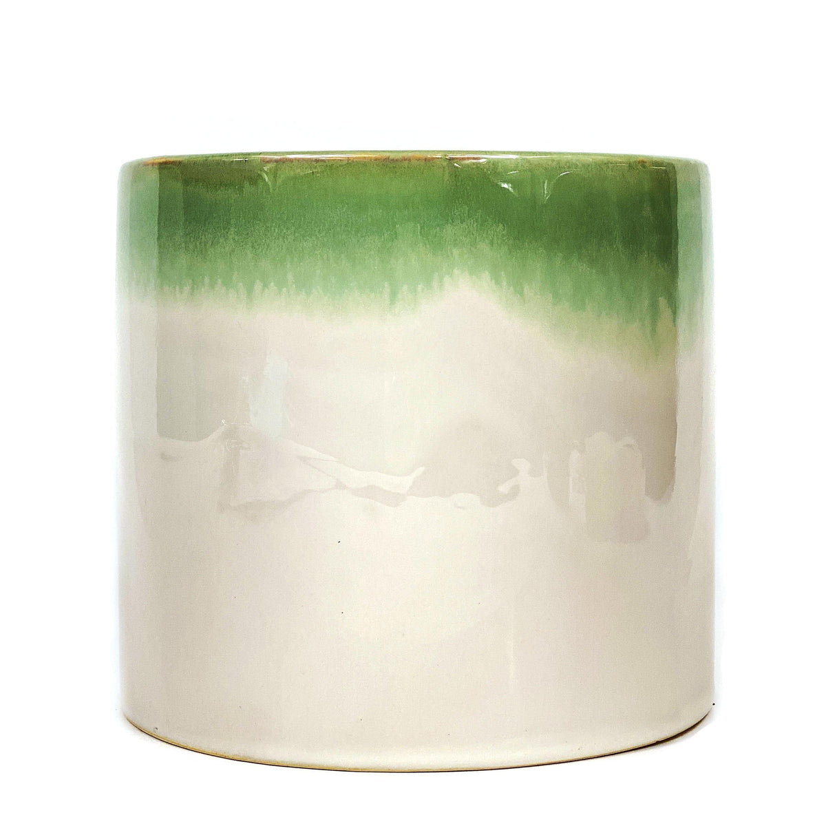 Pot, 6in, Ceramic, Reykjavik Reactive Glaze Green - Floral Acres Greenhouse & Garden Centre