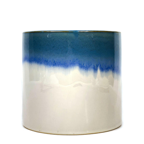 Pot, 6in, Ceramic, Reykjavik Reactive Glaze Blue - Floral Acres Greenhouse & Garden Centre