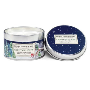 Travel Candle, Christmas Snow - Floral Acres Greenhouse & Garden Centre