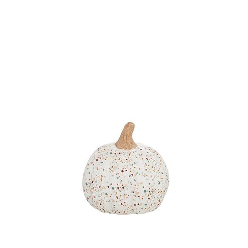 Ceramic Patterned Pumpkin, Autumn Bloom, Small - Floral Acres Greenhouse & Garden Centre