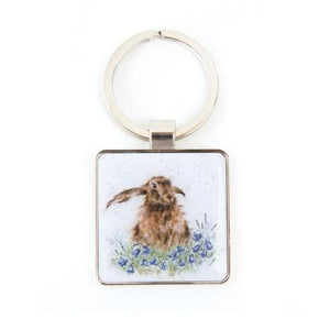 Keychain, Bunny with Flowers, 'Bright Eyes' - Floral Acres Greenhouse & Garden Centre