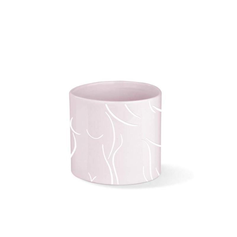 'Figures' Design Pot, 3.5inx3.25in - Floral Acres Greenhouse & Garden Centre