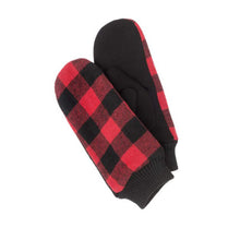 Load image into Gallery viewer, Buffalo Plaid Mittens, 2 Asst Colours
