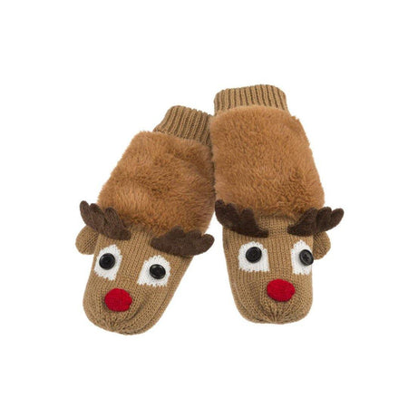 Mittens, Reindeer, One-Size - Floral Acres Greenhouse & Garden Centre