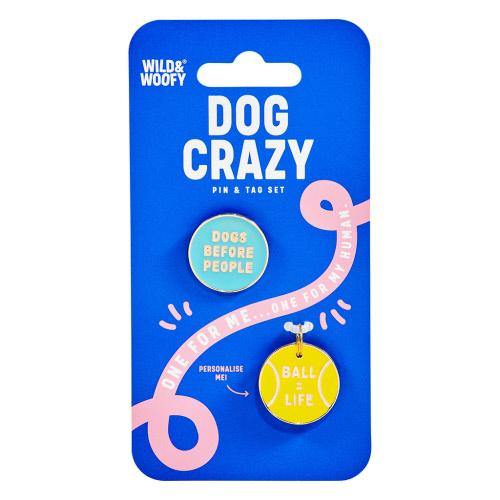 Wild & Woofy, Dog Pin & Tag Set - Floral Acres Greenhouse & Garden Centre