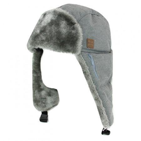 Mens Trapper Hat, Traverse, Grey, One-Size - Floral Acres Greenhouse & Garden Centre