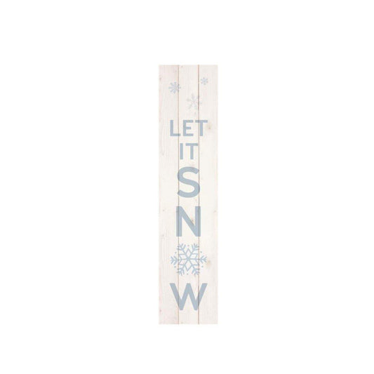 Wooden Pallet Decor, 'Let It Snow', 10.5in x 47in - Floral Acres Greenhouse & Garden Centre