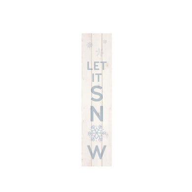 Wooden Pallet Decor, 'Let It Snow', 10.5in x 47in - Floral Acres Greenhouse & Garden Centre