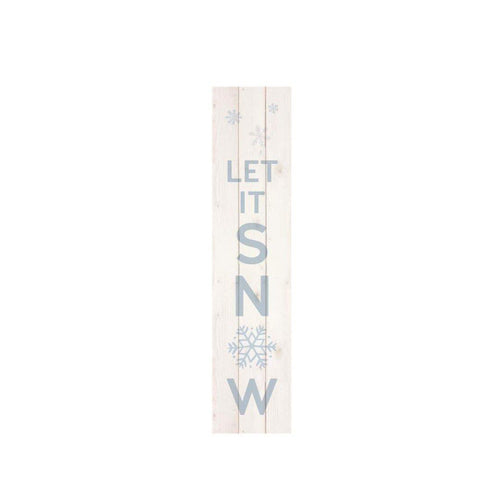 Wooden Pallet Decor, 'Let It Snow', 10.5in x 47in - Floral Acres Greenhouse & Garden Centre