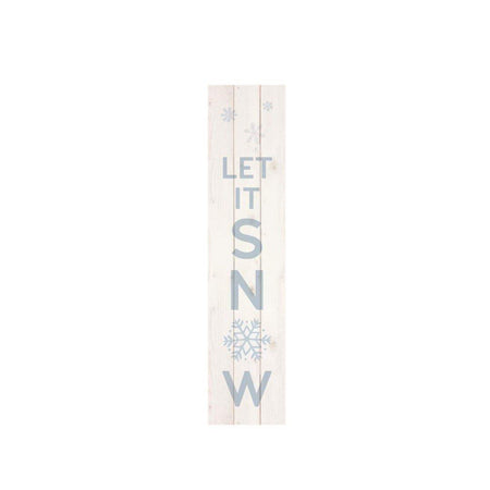 Wooden Pallet Decor, 'Let It Snow', 10.5in x 47in - Floral Acres Greenhouse & Garden Centre