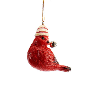 Polyresin Carved-Look Cardinal Ornament