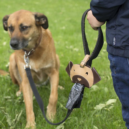 Dog, Poo Bag Carrier Dispenser, Dog Face - Floral Acres Greenhouse & Garden Centre