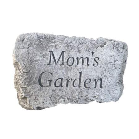 Garden Stone, 10in, 'Moms Garden' - Floral Acres Greenhouse & Garden Centre