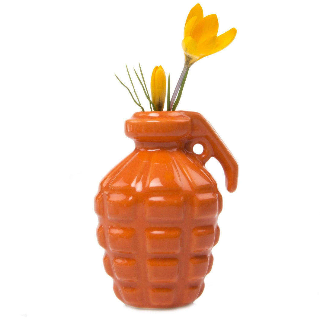 Grenade Planter, 'Kapow', Orange - Floral Acres Greenhouse & Garden Centre